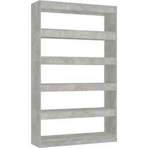 VidaXL-Boekenkast/Kamerscherm-100x30x166-cm-betongrijs
