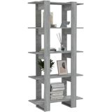 vidaXL - Boekenkast/kamerschermx30x160 - cm - bewerkt - hout - grijs - sonoma