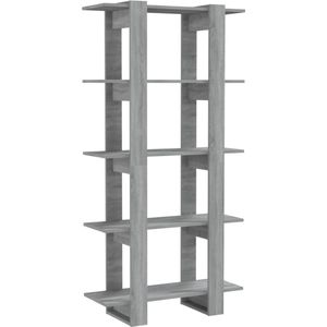 Bücherregal/Raumteiler Grau Sonoma 80x30x160 cm Holzwerkstoff Vidaxl