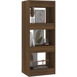 vidaXL Boekenkast/kamerscherm 40x30x103 cm bewerkt hout bruineiken