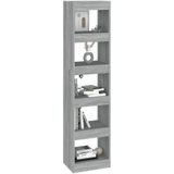 vidaXL Boekenkast/kamerscherm 40x30x166 cm grijs sonoma eikenkleurig