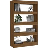 vidaXL-Boekenkast/kamerscherm-80x30x135-cm-spaanplaat-bruineikenkleur