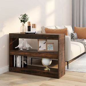vidaXL Boekenkast - Gerookt Eiken - Bewerkt Hout - 100x30x72 cm
