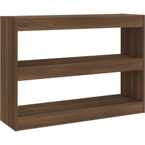 vidaXL-Boekenkast/kamerscherm-100x30x72-cm-bruineikenkleurig