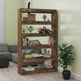 vidaXL Bücherregal/Raumteiler Räuchereiche 100x30x166 cm
