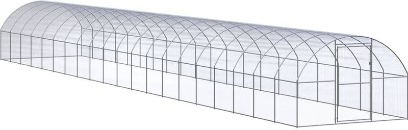 Outdoor-Hühnerstall 3x20x2 m Verzinkter Stahl Vidaxl