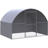 vidaXL Outdoor-Hühnerstall 3x2x2 m Verzinkter Stahl