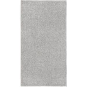 Teppich Kurzflor 80x150 cm Hellgrau Vidaxl