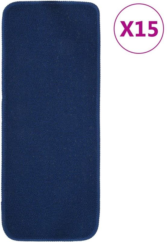 vidaXL Trapmat - Marineblauw - 100% PP - Anti-slip - Set van 15