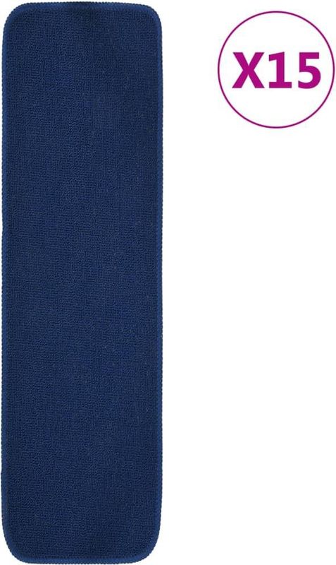 vidaXL Trapmatten - Marineblauw - 100% PP - Antislip - 15 stuks