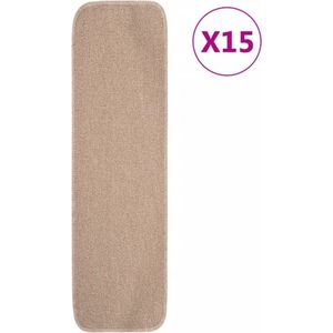 vidaXL Trapmat - Beige - 100% PP - 15 Stuks