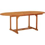 VidaXL Tuintafel 200x100x75 cm - Massief Eucalyptushout