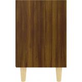 vidaXL-Nachtkastje-met-houten-poten-40x30x50-cm-bruineikenkleurig