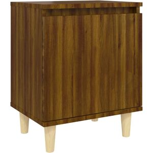 vidaXL-Nachtkastje-met-houten-poten-40x30x50-cm-bruineikenkleurig