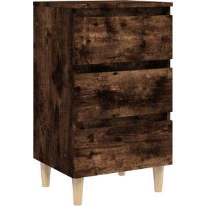 vidaXL-Nachtkastje-met-houten-poten-40x35x69-cm-gerookt-eikenkleurig