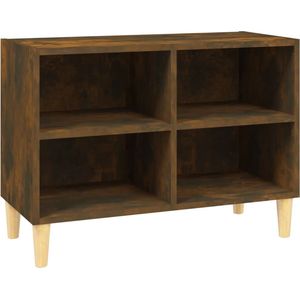 vidaXL-Tv-meubel-met-houten-poten-69,5x30x50-cm-gerookt-eikenkleurig