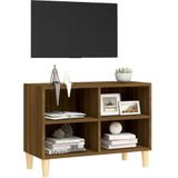 vidaXL-Tv-meubel-met-houten-poten-69,5x30x50-cm-bruineikenkleurig