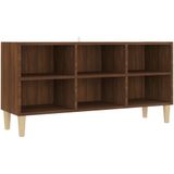 vidaXL-Tv-meubel-met-houten-poten-103,5x30x50-cm-bruineikenkleurig