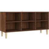 vidaXL-Tv-meubel-met-houten-poten-103,5x30x50-cm-bruineikenkleurig