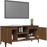 vidaXL-Tv-meubel-met-metalen-poten-103,5x35x50-cm-bruineikenkleurig