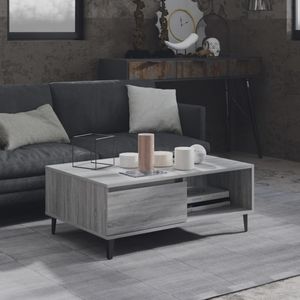 vidaXL Couchtisch Grau Sonoma 90x60x35 cm Holzwerkstoff
