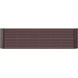 vidaXL Hochbeet Pulverbeschichteter Stahl 260x40x68 cm Braun