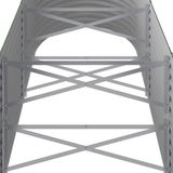 vidaXL Hochbeet Pulverbeschichteter Stahl 224x80x68 cm Grün