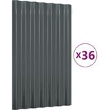 VidaXL-Dakpanelen-36-st-60x36-cm-gepoedercoat-staal-antracietkleurig