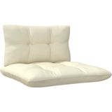 Vidaxl - 2-Sitzer-Gartensofa mit Creme Kissen Massivholz Kiefer