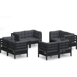 vidaXL-8-delige-Loungeset-met-antracietkleurige-kussens-grenenhout