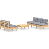 vidaXL-6-delige-Loungeset-met-grijze-kussens-grenenhout