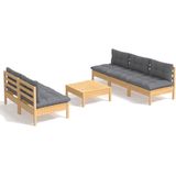 vidaXL-6-delige-Loungeset-met-grijze-kussens-grenenhout