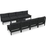 Vidaxl - 9-tlg. Garten-Lounge-Set mit Kissen Kiefer Massivholz