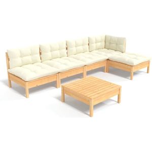 vidaXL-6-delige-Loungeset-met-crèmekleurige-kussens-grenenhout