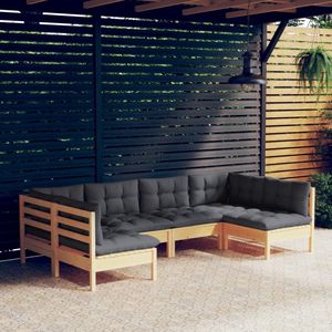 vidaXL-6-delige-Loungeset-met-grijze-kussens-massief-grenenhout