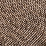 vidaXL Outdoor-Teppich Flachgewebe 140x200 cm Braun