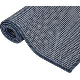 Vidaxl - Outdoor-Teppich Flachgewebe 100x200 cm Blau