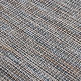 vidaXL Outdoor-Teppich Flachgewebe 80x250 cm Braun und Blau