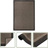 Vloerkleed - Donkerbruin - 100% Polypropyleen - Weerbestendig Uv-bestendig