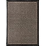 vidaXL Buitenkleed Platgeweven - Donkerbruin - 100% PP - Weerbestendig