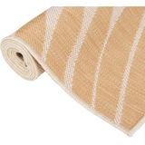Outdoor-Teppich Flachgewebe 160x230 cm Blattmuster Vidaxl