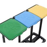 vidaXL - Afvalzakstandaard - Meerkleurig - 100% PP