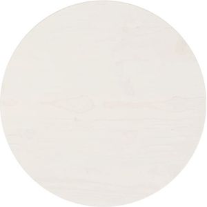 vidaXL Tafelblad Ø40 cm - Massief Grenenhout - Wit