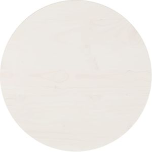 Tafelblad 40x2,5 cm massief grenenhout wit