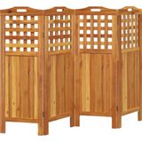 Vidaxl - 4-tlg. Paravent 162x2x115 cm Massivholz Akazie