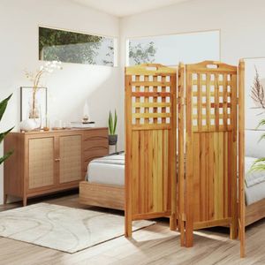 Vidaxl - 4-tlg. Paravent 162x2x115 cm Massivholz Akazie