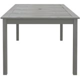 Gartentisch Grau 200x100x75 cm Massivholz Akazie Vidaxl