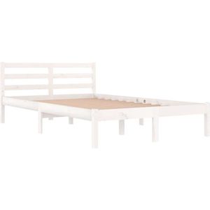 vidaXL-Bedframe-massief-grenenhout-wit-120x200-cm