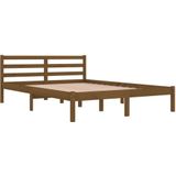 vidaXL-Bedframe-massief-grenenhout-honingbruin-140x200-cm