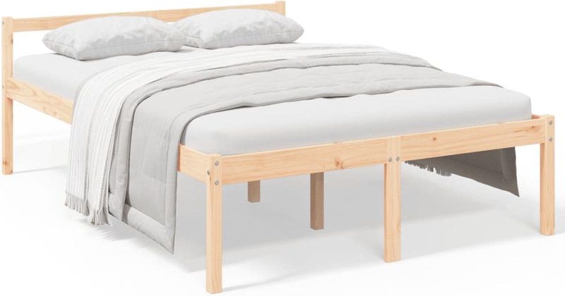 vidaXL Seniorenbett 140x200 cm Massivholz Kiefer